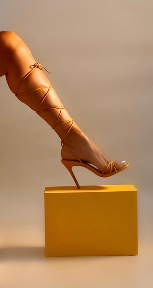 Raquel Marigold Heeled Sandals