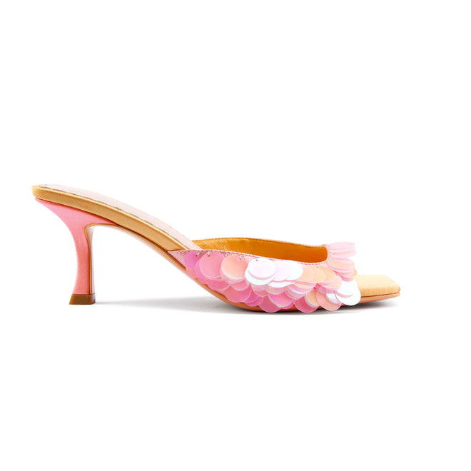 Fatima Sequined Heeled Mules (Limited Edition)