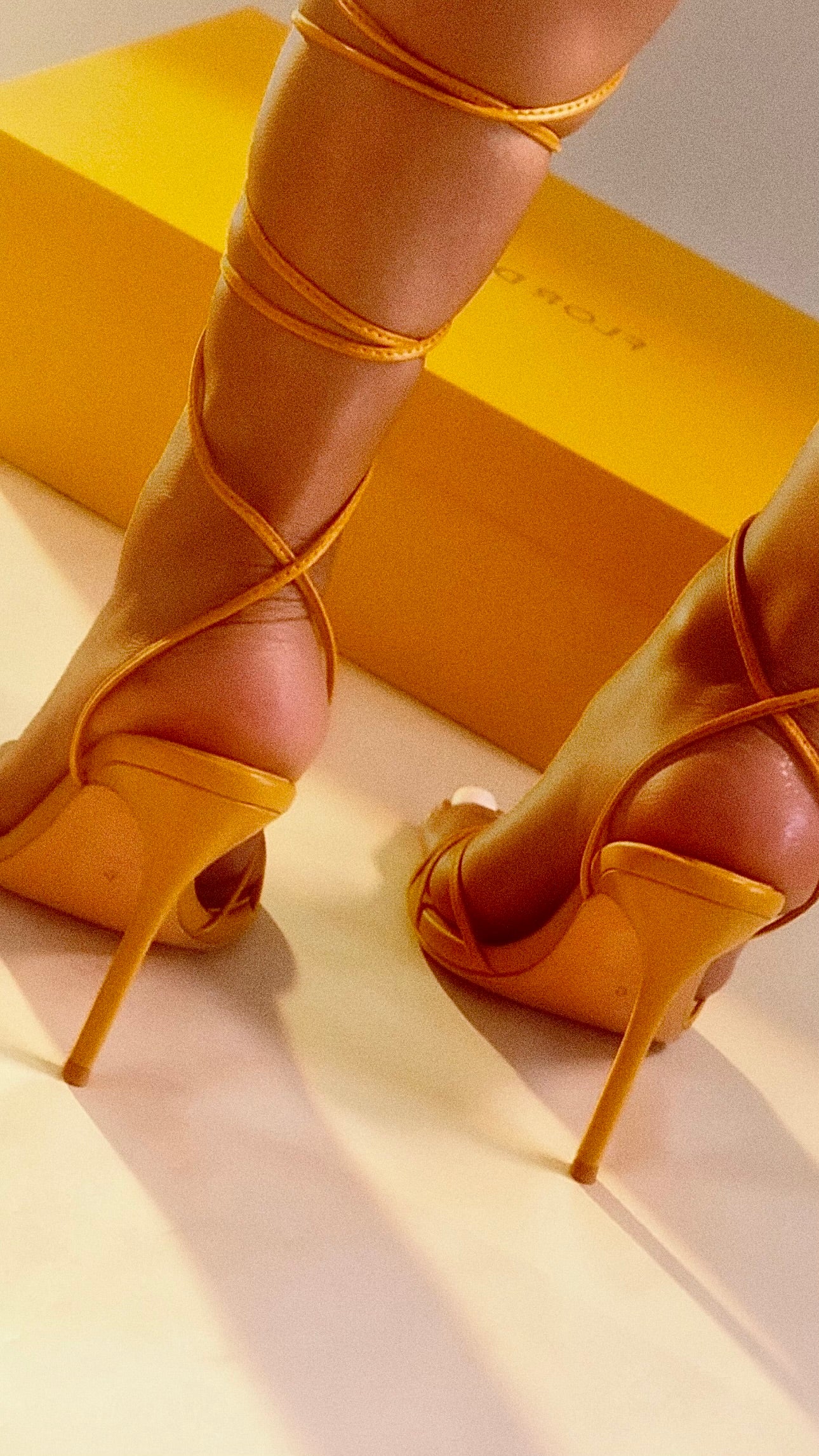 Raquel Marigold Heeled Sandals – Flor de Maria