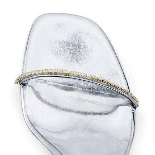 Lauren Silver Heeled Sandals Flor de Maria Lauren Silver Heeled Sandals Flor de Maria