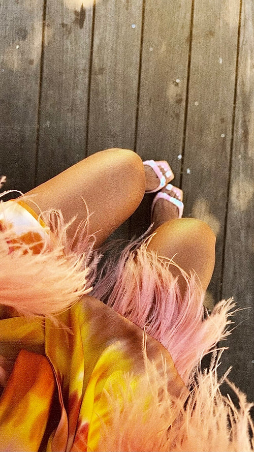 Fatima Sequined Heeled Mules (Limited Edition)