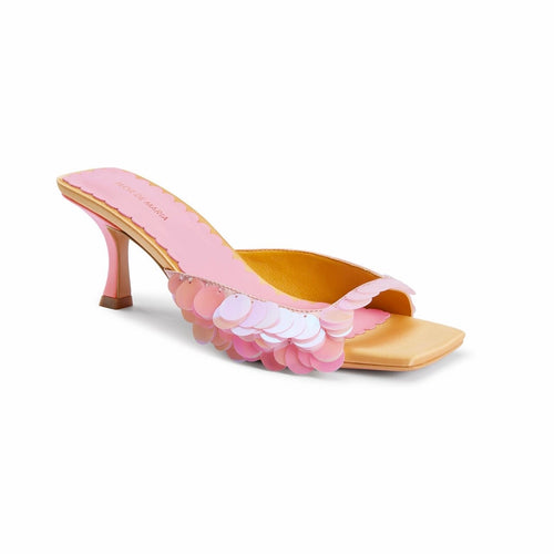 Fatima Sequined Heeled Mules (Limited Edition)