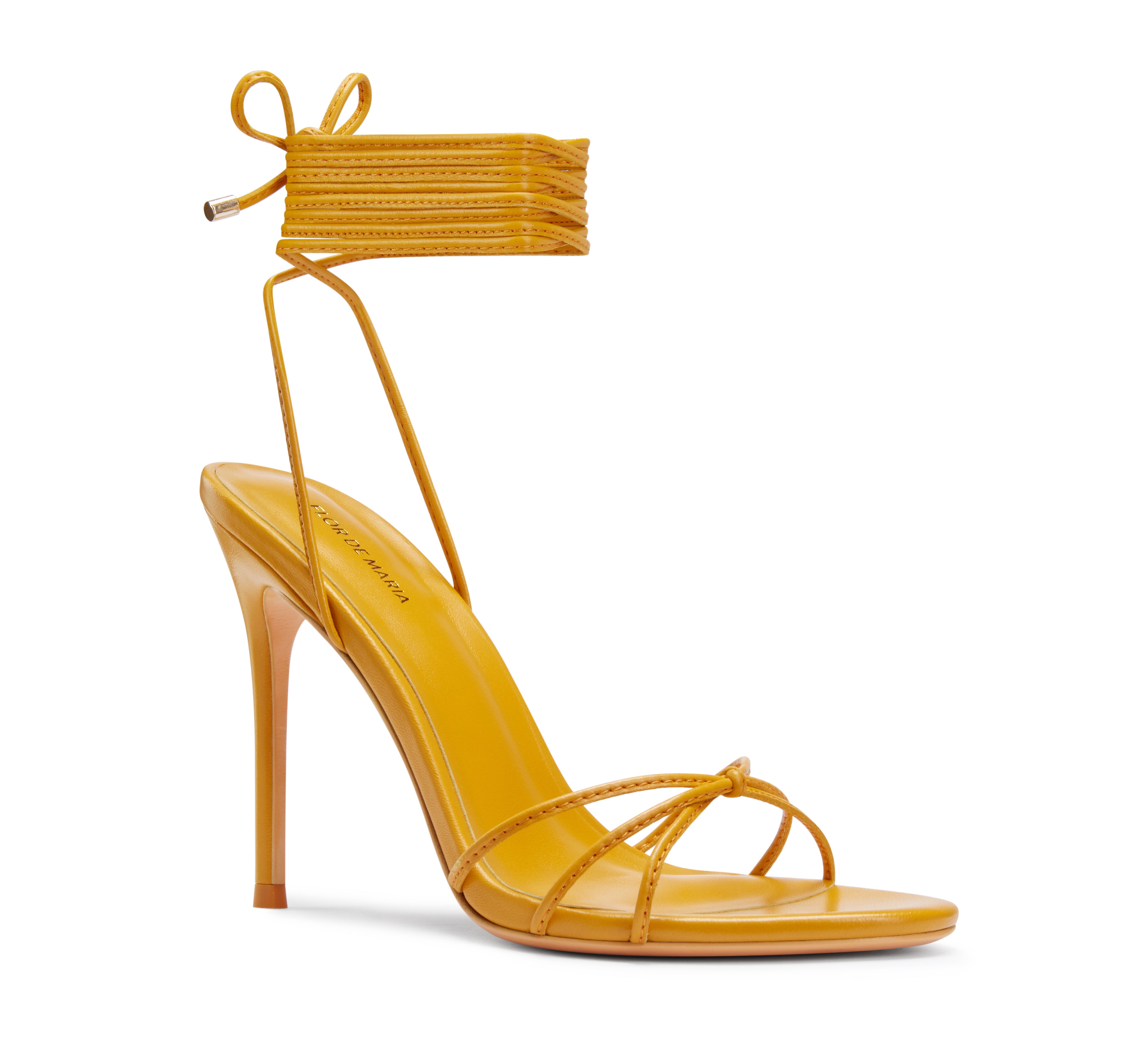 Raquel Marigold Heeled Sandals – Flor de Maria