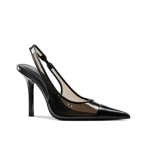 Jaimie Black Slingback Heeled Pumps