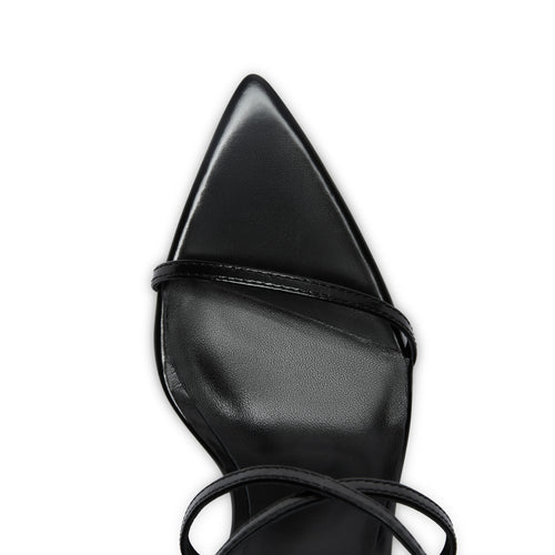 Vanessa Black Heeled Sandals