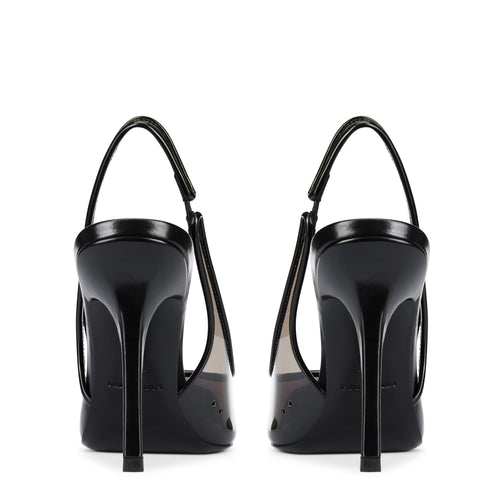 Jaimie Black Slingback Heeled Pumps
