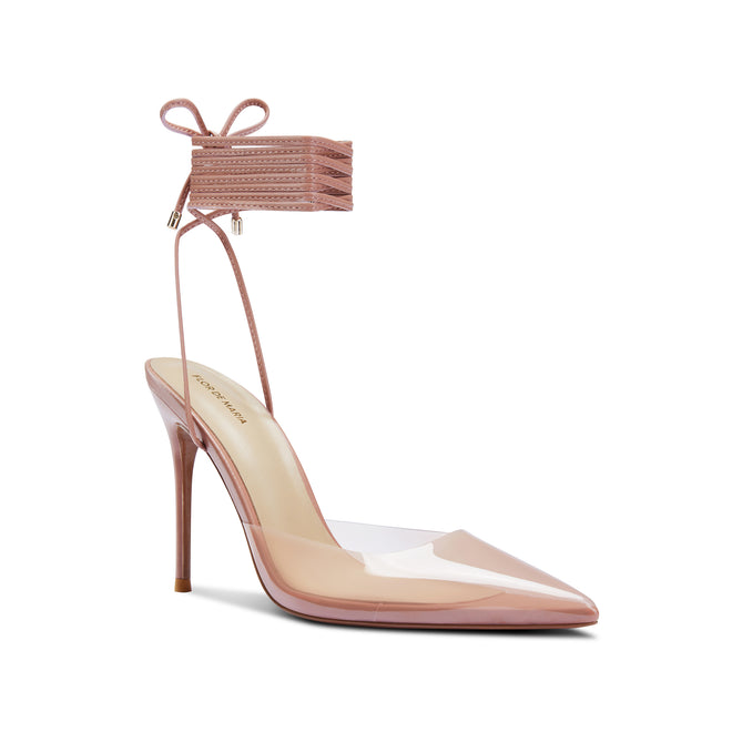 Barby Nude Heeled Pumps - Women Dress Shoes By Flor de Maria