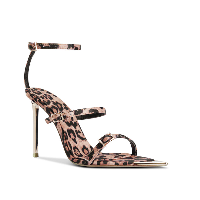 leopard heeled sandals
