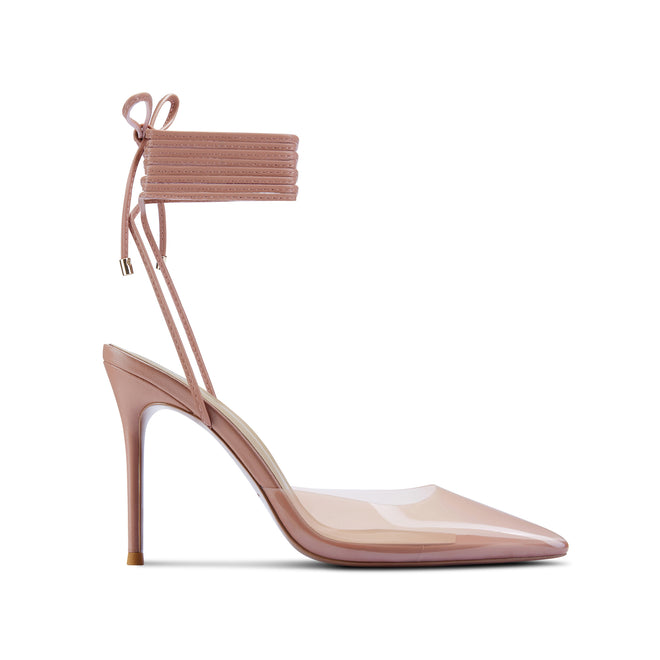 Nude Heeled Pump I Flor de Maria Womens Shoes