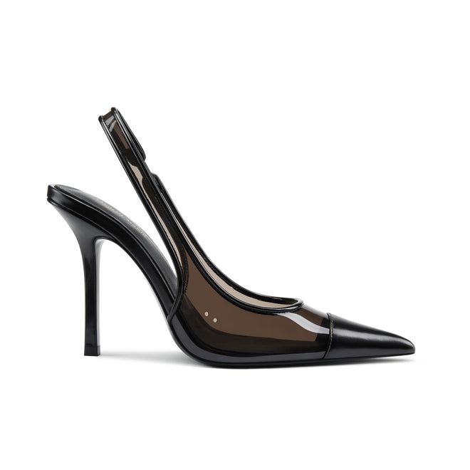 Jaimie Black Slingback Heeled Pumps